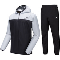 Hotsuit Sauna Suit For Men Sweat Suits Gym Workout Exercise Sauna Jacket Pant Full Body, White, 3Xl