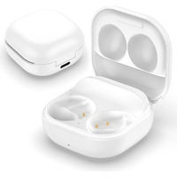 Wired Charging Case Compatible With Samsung Galaxy Buds 2, Replacement Charger Case Dock Station For Galaxy Buds 2 Bluetooth Earbuds (White)