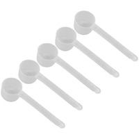 1 Teaspoon (1/3 Tablespoon | 5 Ml) Long Handle Scoop For Measuring Coffee, Pet Food, Grains, Protein, Spices And Other Dry Goods (Pack Of 5)