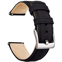 Ritche 22Mm Sailcloth Wristbands Watch Strap, Quick Release Sailcloth Watch Band Padding Design Watch Bands For Men Women