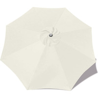 Mastercanopy Patio Umbrella 9 Ft Replacement Canopy For 8 Ribs-Creamy White