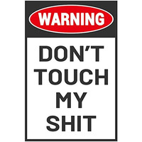 Bestylez Man Cave Do Not Touch Sign, Workshop Accessories, Garage Decor Sign, Funny Dad Gifts 12" * 8" (186)