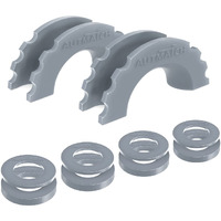 Autmatch Pack Of 2 D Ring Shackle Isolators Washers Kit 2 Rubber Shackle Isolators And 8 Washers Fits 34 Shackle Prevents Rattling Protect Bumper Shackle Cover Gray