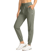 G Gradual Women\'s Joggers Pants With Zipper Pockets High Waisted Athletic Tapered Sweatpants For Women Workout Lounge (Sage Green, Small)