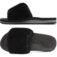 Coface Womens Slides Fuzzy House Slippers For Women Open Toe Fluff Slippers With Arch Support Plantar Fasciitis Orthotic Slippers Women House Shoes Indoor Size 6