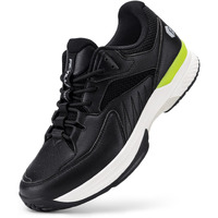 Fitville MenS Wide Pickleball Shoes All Court Tennis Shoes With Arch Support For Plantar Fasciitis (Black, 8.5 X-Wide)