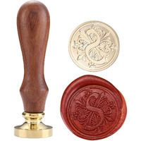 Classic Wooden Letter S Alphabet Letter Initial Wax Classic Sealing Wax Seal Stamp