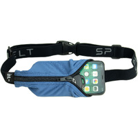 Spibelt Large Pocket Running Belt For Adults, Expandable Pocket, Adjustable Waist, No Bounce, Steel Blue