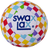 Swax Lax Lacrosse Training Ball - Indoor Outdoor Practice Less Bounce & Rebounds (1 Rainbow)