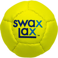 Swax Lax Lacrosse Training Ball - Indoor Outdoor Practice Less Bounce & Rebounds (Yellow)