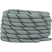 Delele 2 Pair Thick Round Climbing Shoelaces Light Gray Black Dots Hiking Shoe Laces Boot Laces 49 Inch