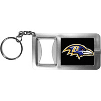 Nfl Siskiyou Sports Fan Shop Baltimore Ravens Flashlight Key Chain With Bottle Opener One Size Black