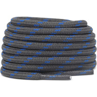 Delele 2 Pair Thick Round Climbing Shoelaces Dark Gray Blue Dots Hiking Shoe Laces Boot Laces 45 Inch