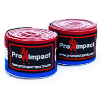 Pro Impact Mexican Style Hand Wraps Men Women - Performance Essentials Mma, Boxing, Muaythai, Kickboxing, Gym - Stretch Protection Support Accessories For Wrist Knuckles - 180 Inches (American Flag)