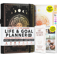 Life And Goal Planner - Undated Daily, Weekly & Monthly Planner For Passion, Organizer, Increase Productivity, Purpose, Success & Happiness, Journal, Agenda, To Do List, Business Planner, Notes, Appointment Book, Undated Planner Start Anytime