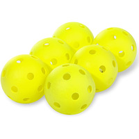 Franklin Sports Plastic Softballs - Mlb - Includes 6 Balls For Batting Practice Or Backyard Baseball Play - Replacement Balls - 90Mm Official Baseball Size - Yellow