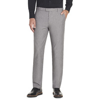Van Heusen Mens Flex Straight Fit Flat Front Pant, Silver Grey, 30W X 30L