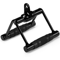 Yes4All Cable Machine Accessories, Double D Row Handle, Cable Attachment For Home Gym (Black)