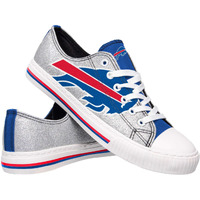 Buffalo Bills Nfl Womens Glitter Low Top Canvas Shoes - 9Xl
