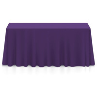 Lanns Linens - 90 X 132 Premium Tablecloth For Wedding  Banquet  Restaurant - Rectangular Polyester Fabric Table Cloth - Purple