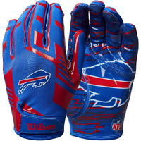 Wilson Nfl Stretch Fit Football Gloves - Buffalo- Adult (Wtf9326Bf)