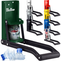 Mckay 16 Oz. Metal Can Crusher, Heavy-Duty Wall-Mounted Smasher For Aluminum Seltzer, Soda, Beer Cans And Bottles For Recycling - Hunter Green