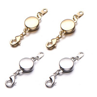 Zpsolution Locking Magnetic Jewelry Clasp For Necklace And Bracelet - Set Of 4 Glod And Silver