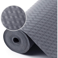 Shelf Liners For Kitchen Cabinets Refrigerator Liners Waterproof & Oil-Proof Kitchen Cupboard Liner Non-Slip Drawer Mats Eva Material Non Adhesive Fridge Liner For Shelves - Gray 11.8 X 393.7 Inches