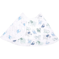 Aden + Anais Essentials Burpy Bib, 100% Cotton Muslin, Soft Absorbent 4 Layers, Multi-Use Burp Cloth And Bib, 22.5" X 11", Single, Time To Dream - Happy Tales