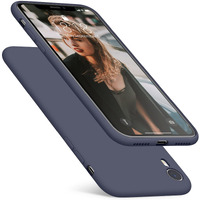 Dtto Compatible With Iphone Xr Case, [Romance Series] Silicone Case With Hybrid Protection For Iphone Xr 6.1 Inch - Dark Blue