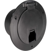 Recpro New Rv Camper Trailer Motorhome Power Cord Hatchcover  Available In Black Or White  Made In America (Black)