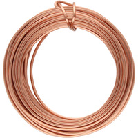 The Beadsmith Square Craft Wire - Wire Elements - Soft Temper - 21 Gauge, 7 Yard Coil - Copper Color - Beading Wire Used For Jewelry Making, Wire Wrapping, And Other Diy Arts & Crafts