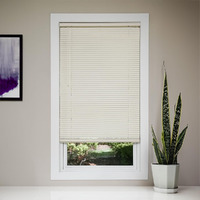 Room Darkening Cordless Mini Blind - 25.25\" W X 48\" L - Alabaster, Over 1,400 Custom Sizes Starting At 9.97, Durable 1\" Vinyl Slats, Smooth Lift Operation, Horizontal Window Shades By Lumino