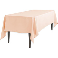 Linentablecloth 60 X 102-Inch Rectangular Polyester Tablecloth Peach