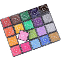 Ypselected Craft Ink Pad Inkpad For Paper Wood Fabric 15 Colors Available For Rubber Stamps (20 Multi-Colors Set)