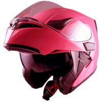 1Storm Motorcycle Modular Full Face Helmet Flip Up Dual Visor Sun Shield: Hb89 Glossy Pink