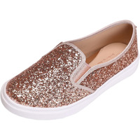 Feversole Womens Fashion Slip-On Sneaker Casual Flat Loafers Rose Gold Size 6 M Us