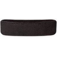 Suddora Sweatbandheadband - Terry Cloth Athletic Basketball Head Sweat Bands (Black)