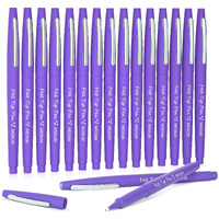 Lelix Felt Tip Pens, 15 Purple Pens, 0.7Mm Medium Point Felt Pens, Felt Tip Markers Pens For Journaling, Writing, Note Taking, Planner, Perfect For Art Office And School Supplies
