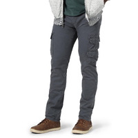 Wrangler Authentics Mens Regular Tapered Cargo Pants, Pewter, 29W X 30L Us