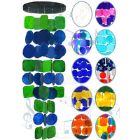 Bellaa 24858 Wind Chimes Outdoor Home Decor Garden Patio Lawn Yard Green Blue Large Outside Windchimes Capiz Sea Glass Shells Unique Gifts For Mom Grandma Woman Sympathy Memorial Remembrance