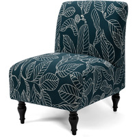 Liykimt Armless Accent Chair Cover Slipcover,Slipper Chair Stretch Spandex Removable For Armless Chair Furniture Protector Covers For Living Dining Room Hotel (Blue, 1)