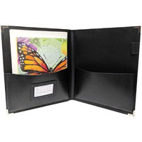 New! Msp Big Band Sheet Music Folder | 11.5" X 13.75" - Sheet Music Folios Storage Folder With Straps Closures For Band, Orchestra, Soloist, Piano - Instrument Player (Msp-240-Black)