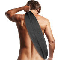 Evridwear Exfoliating Back Scrubber With Handles Two Sides For Body Shower Deep Cleans Skin Massages Invigorating Blood Circulation Men Women One Size (Gray)