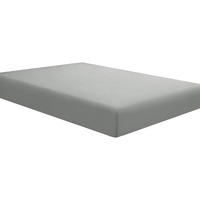 Sfoothome Twin Grey Fitted Sheet Only, Wrinkle Free - Brushed Microfiber Bed Sheet With Deep Pocket
