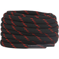 Delele 2 Pair Thick Round Climbing Shoelaces Black Red Dots Hiking Shoe Laces Boot Laces 49.20 Inch
