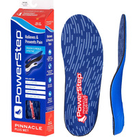 Powerstep Unisex Adult Pinnacle Plus Met Insole, Redblue, Mens 7-75 Women 9-95 Us