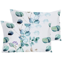 Yiyea Pillow Cases Queen Size Set Of 2, Ultra Soft Double Brushed Microfiber Pillowcases Queen, Floral Bed Pillow Covers, Fade Resistant, Easy Slip-On (20\"X30\")