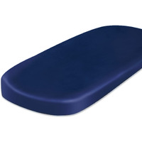 Satin Bassinet Sheet Fitted Great For Baby Hair Soft Silk Feeling Bassinet Sheets For Rectangle Hourglass Oval Cradle Or Bassinet Pad&Mattress For Boys And Girls Gift For Baby Toddler Navy