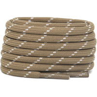 Delele 2 Pair Thick Round Climbing Shoelaces Khaki White Dots Hiking Shoe Laces Boot Laces 45 Inch
